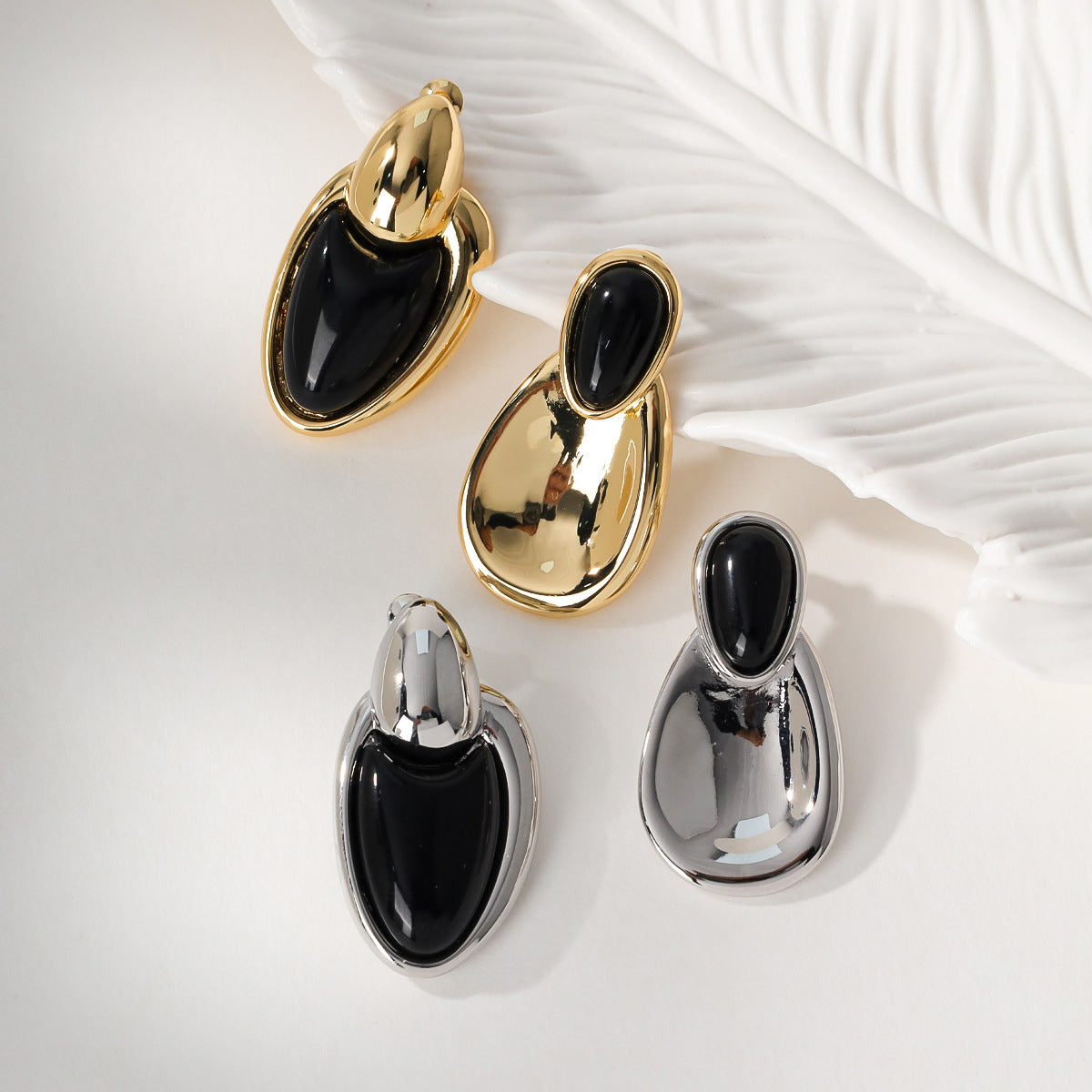 Stitching Black Onyx Design High-grade Adjustable Necklaces