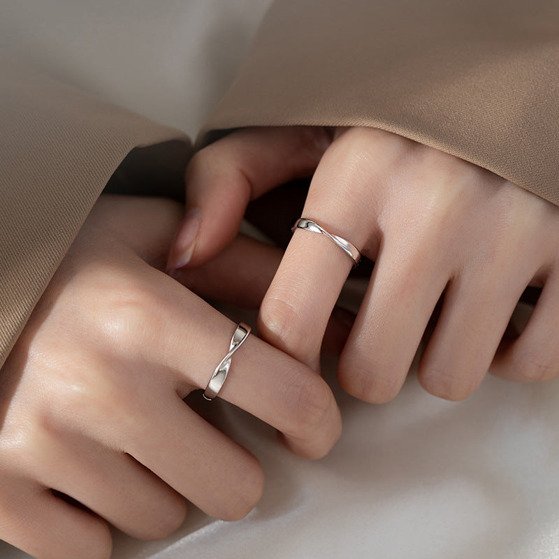 Pair Style Niche Personality Boys Opening Rings