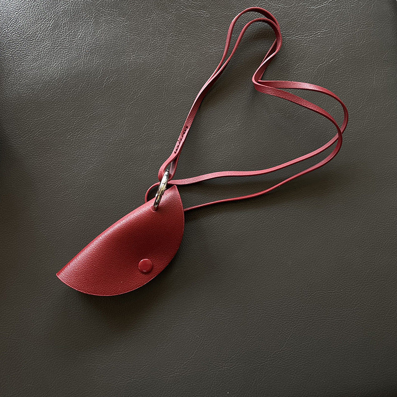 Leather Black Brown String Key Case Necklaces