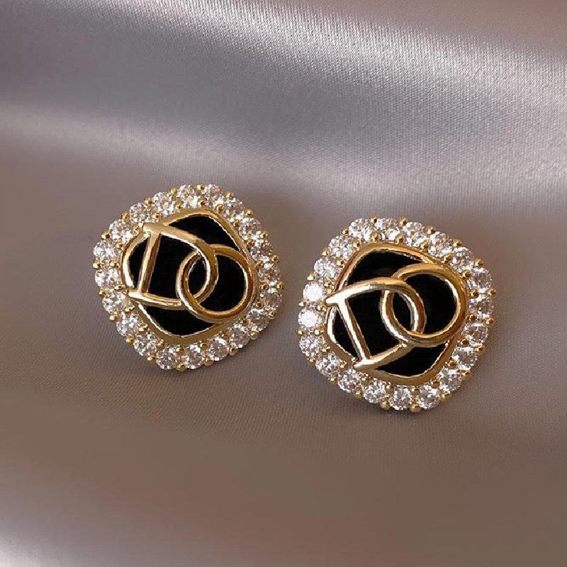 Women's Sier Needle Korean Style French Temperamental Pearl Earrings