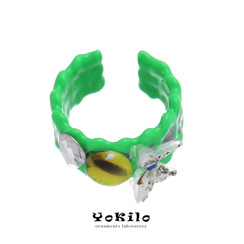 Female Affordable Luxury Style High-grade Drop Oil Rings
