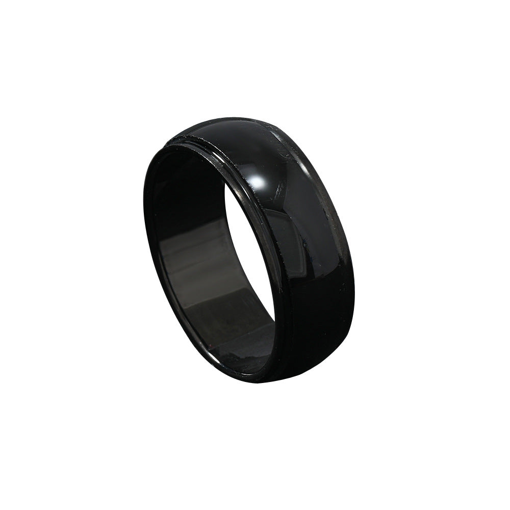 Men's Cross Sand Cat Eye Sealing Glue Rings