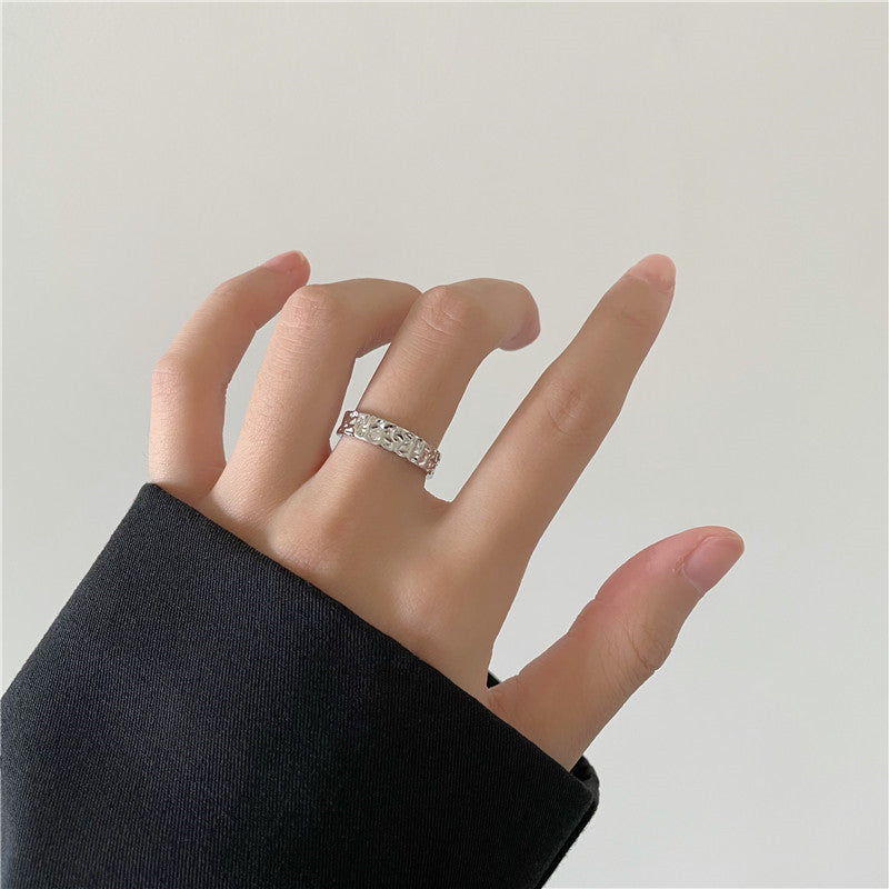 Women's & Men's Foil Open Index Finger Dark Style Simple Rings