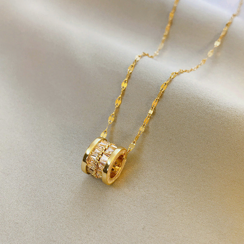 Waist Female Rose Gold Titanium Steel Temperament Special Interest Necklaces