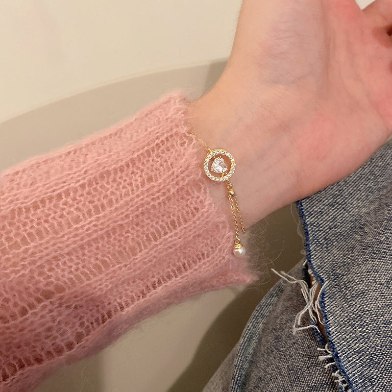 Women's Trendy Pearl Design Minority Temperament Couple Bracelets