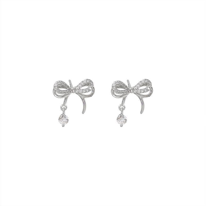 Women's Exquisite Bow Zircon For Niche Design Elegant High-grade Rings