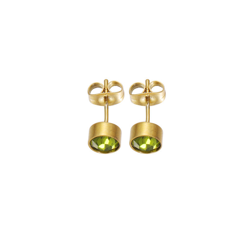 Girlfriends Gift Simple Fashion Czech Diamond Earrings