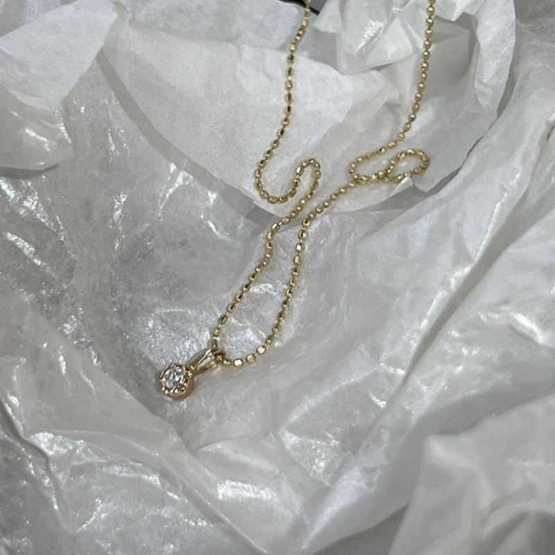 Women's Sterling Sier Gold-plated Zircon Universal Folding Adjustable Light Luxury Necklaces