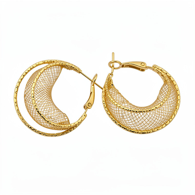 Women's Round Retro Simple Fashion Elegant Light Luxury Stud Earrings