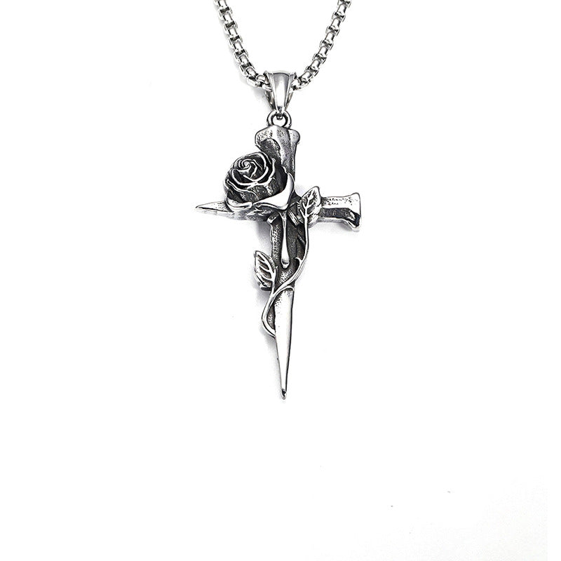 Popular Ornament Vintage Viking Boys Titanium Steel Necklaces