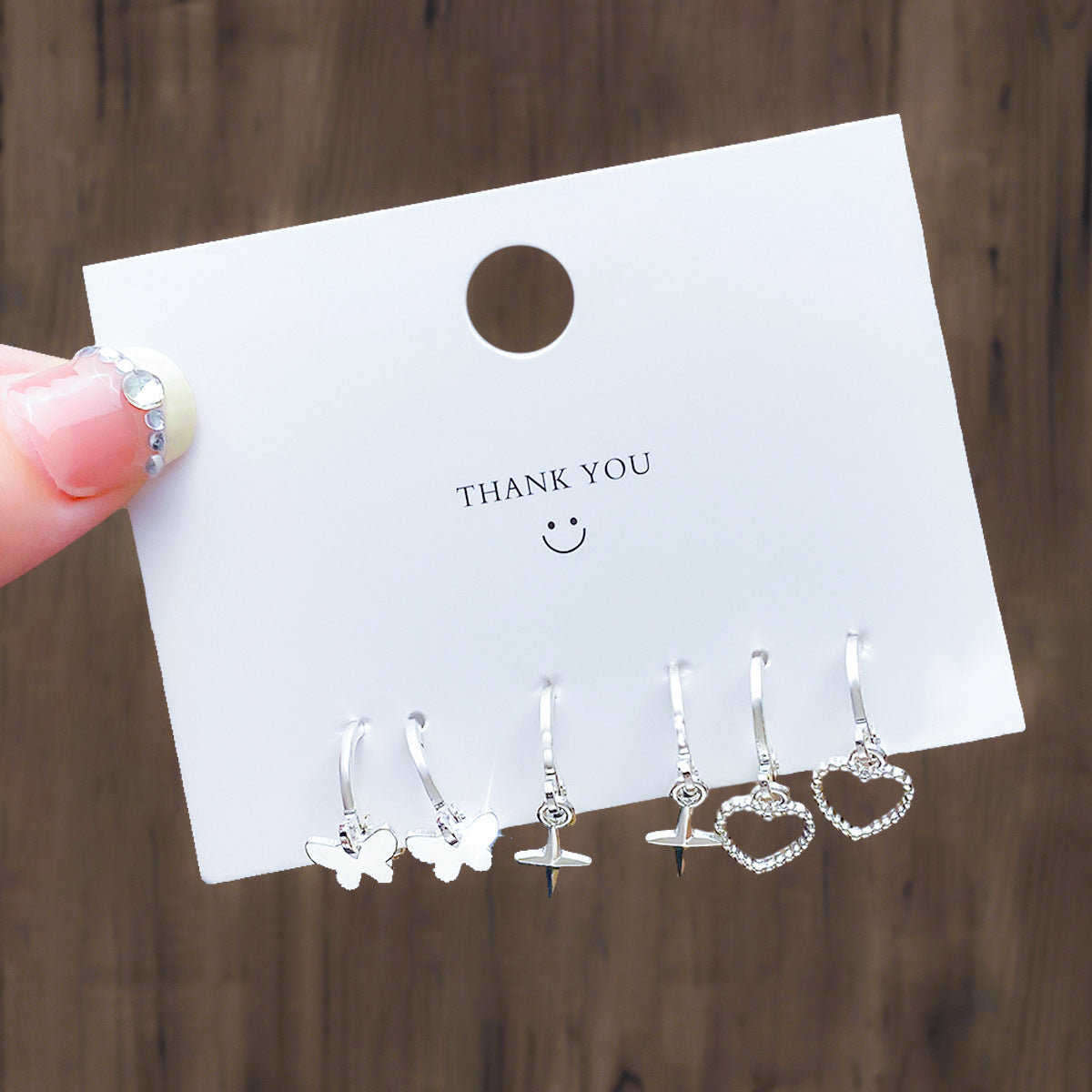 Clip Fresh Sweet Metal Alloy Suit Earrings