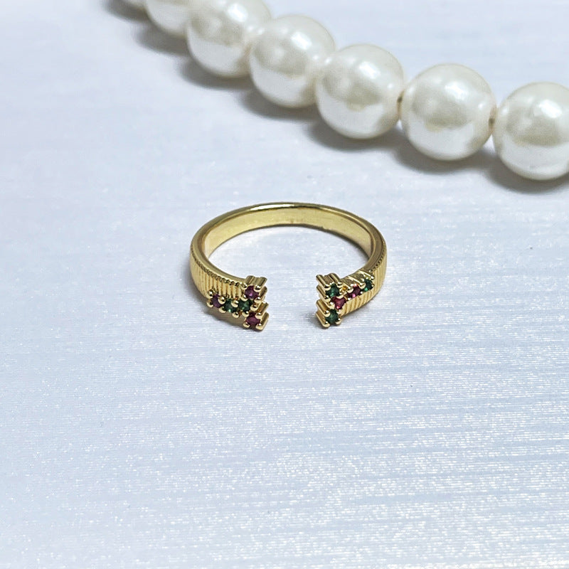Brushed Simple Opening Female Refined Grace Rings