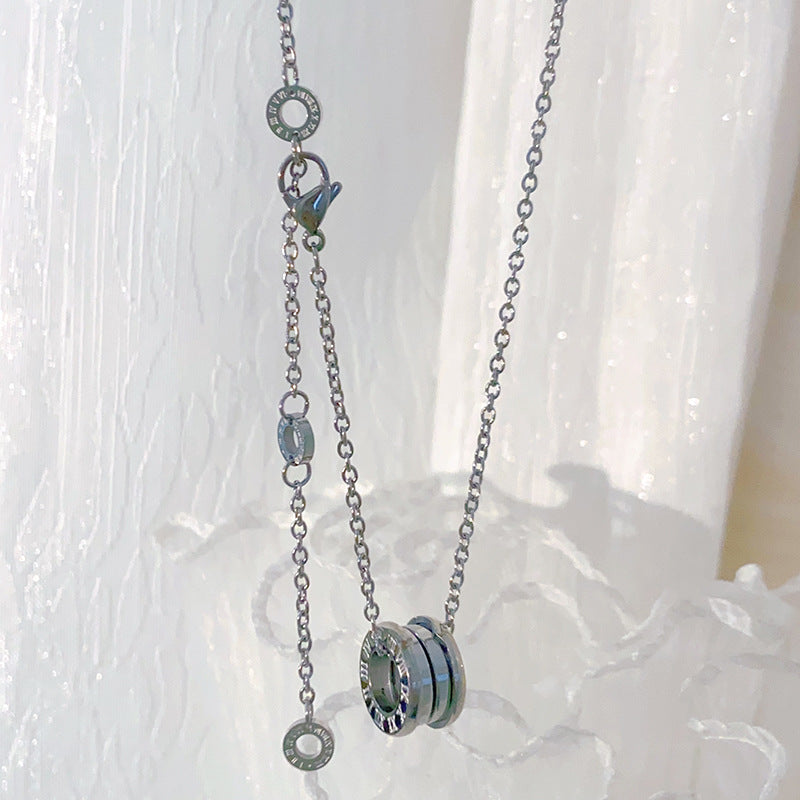 Women's Steel No Fading Roman Digital Spring Fashion Small Waist Necklaces