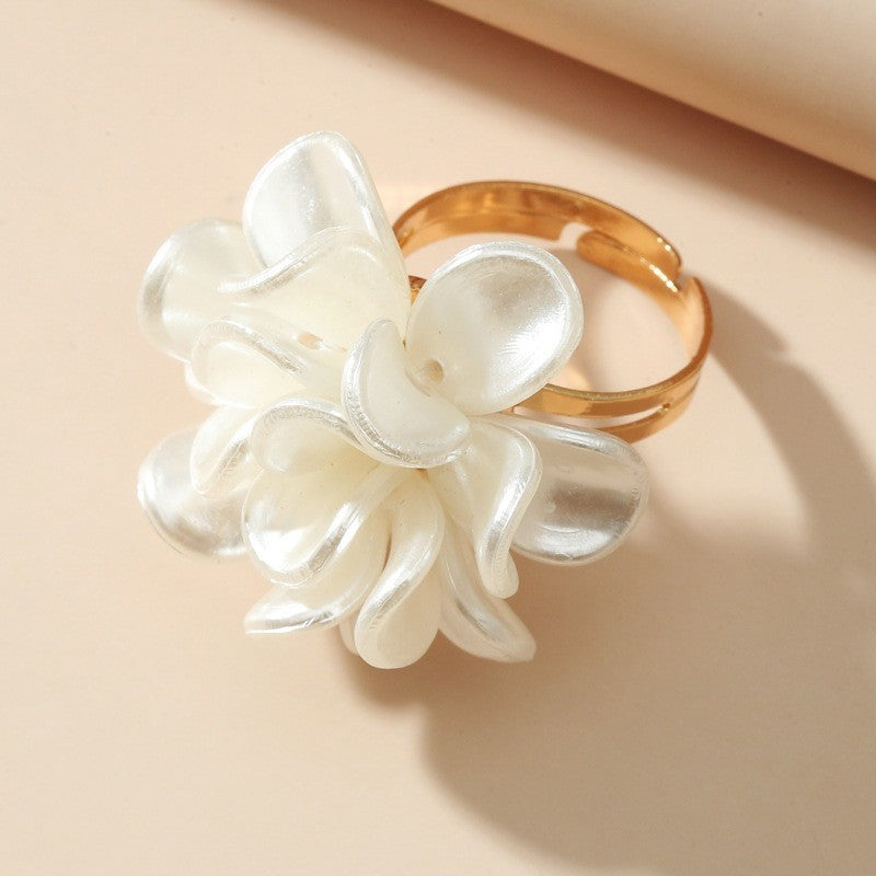 French Retro Baroque Flower Open Fashion Rings