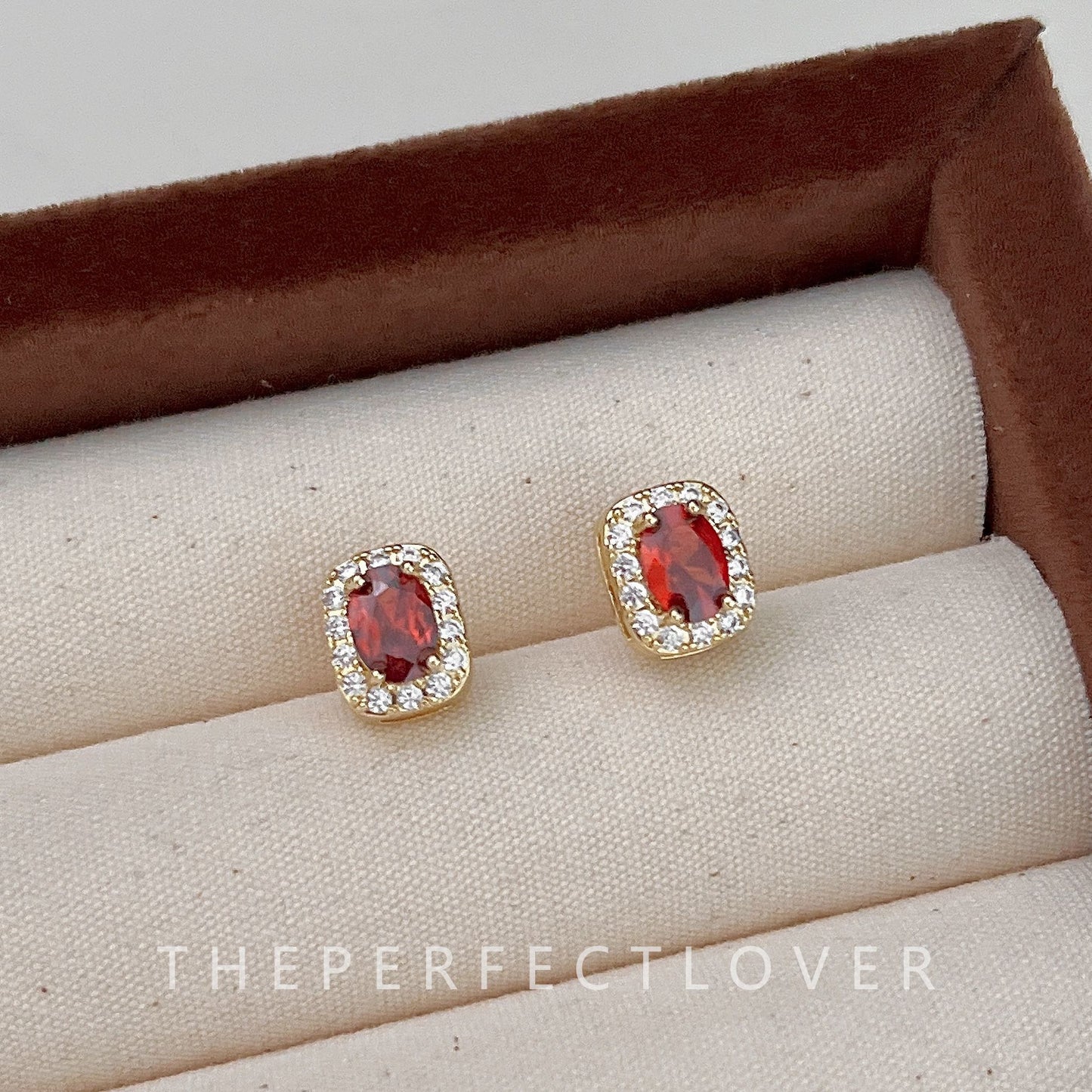 Women's Red Series Combination Elegant Geometric Enamel Craft High-grade Design Rings