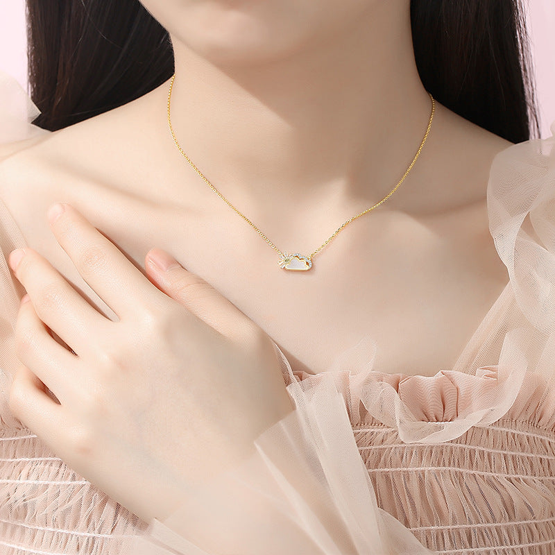 Sterling Sier Korean Style Summer Clavicle Necklaces