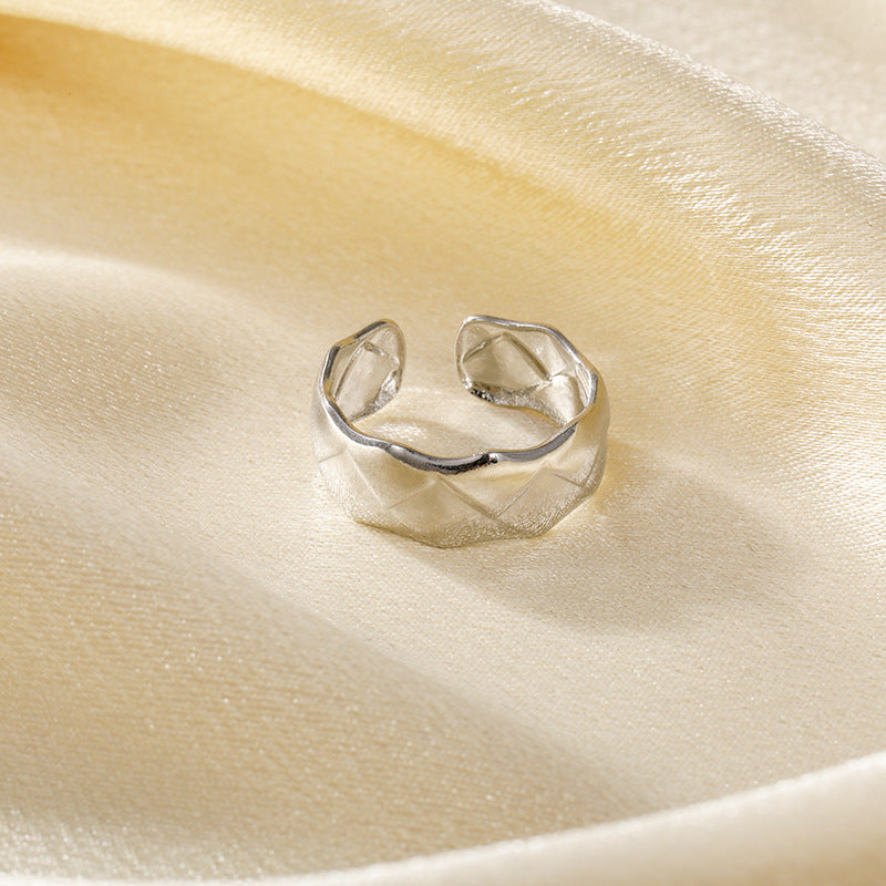 Prismatic Line Titanium Steel Fashion Trend Rings