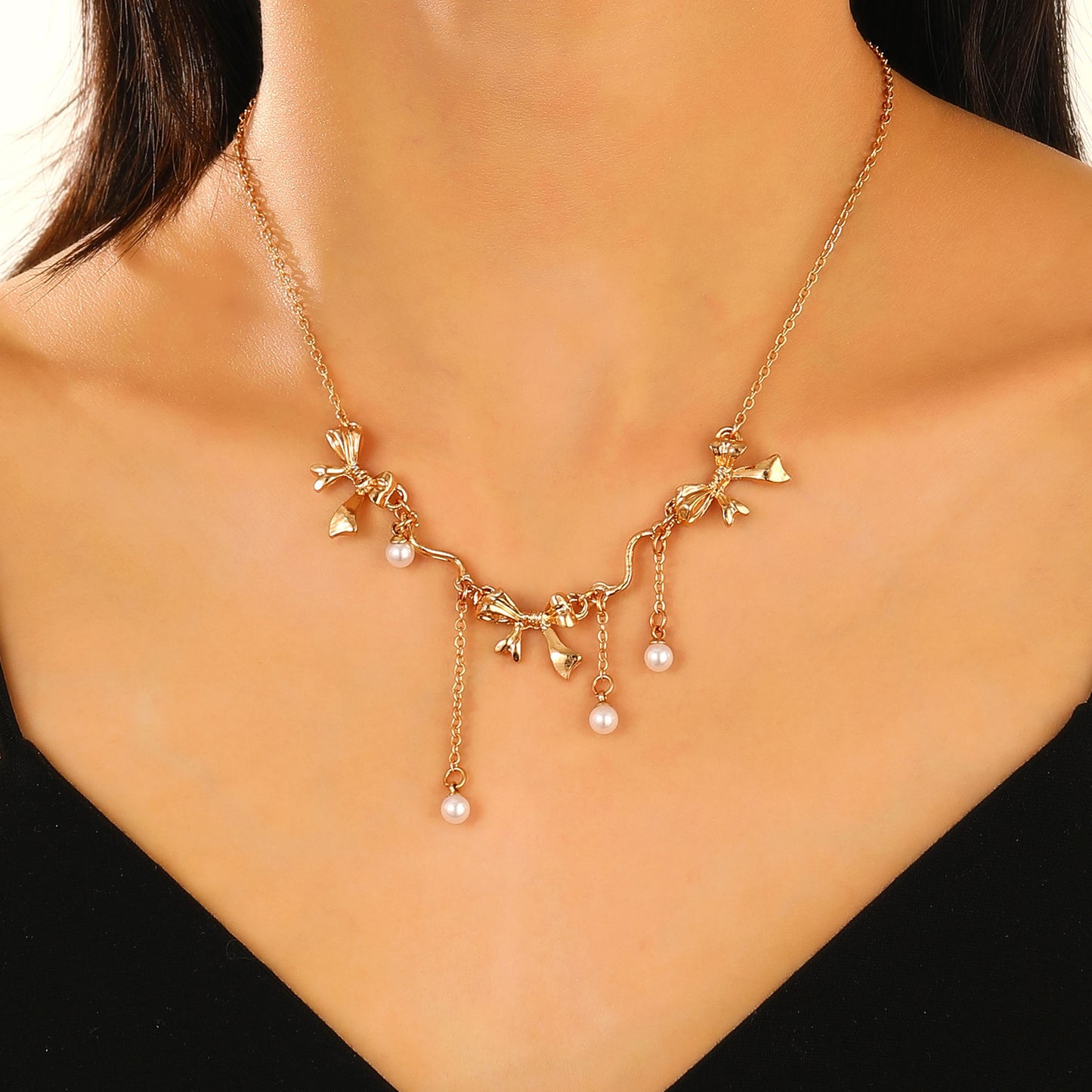 Bow Female Bee Butterfly Pearl Light Bracelets