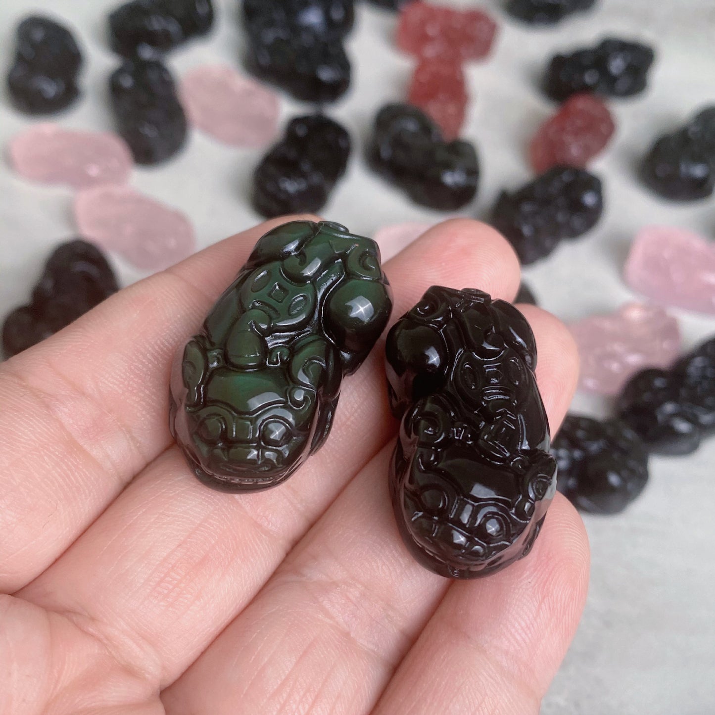 Crystal Pink Pi Pigeon Blood Red Pendants