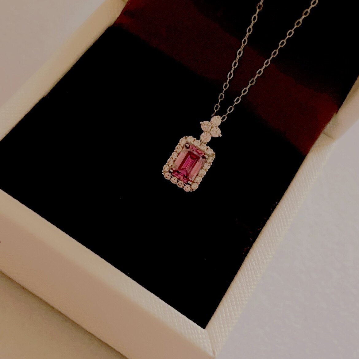 Ice Blue Perfume Bottle Cool Feeling Design Affordable Necklace