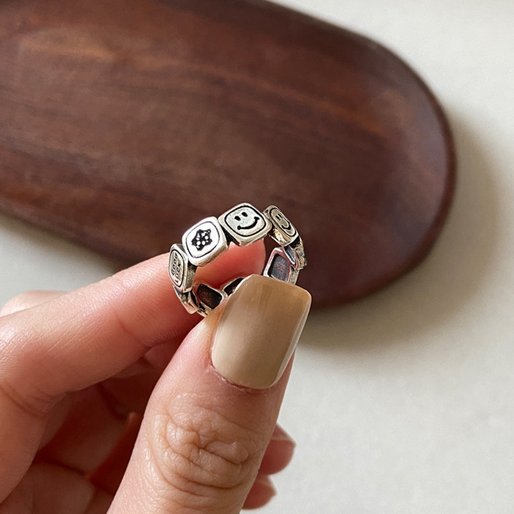 Female Stall Twin Sier Plated Niche Rings
