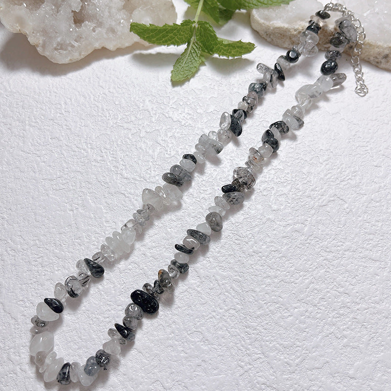 Gravel Style Neck Chain Bohemian Agate Necklaces