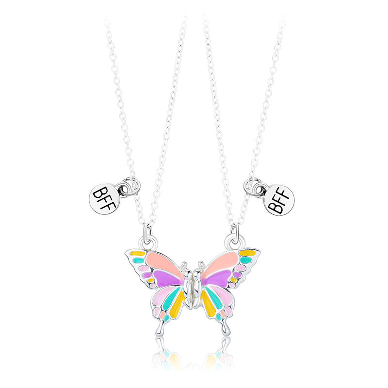 Butterfly Magnetite Good Friend Suit Jewelry Necklaces
