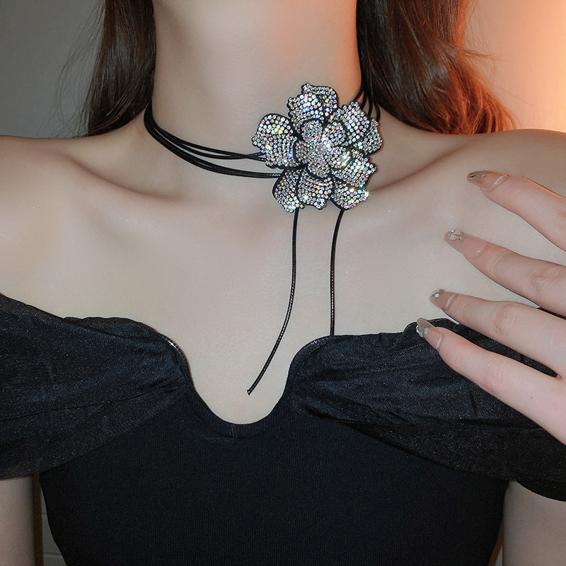 Net Yarn Flowers Ribbon Heart Fashion Necklaces