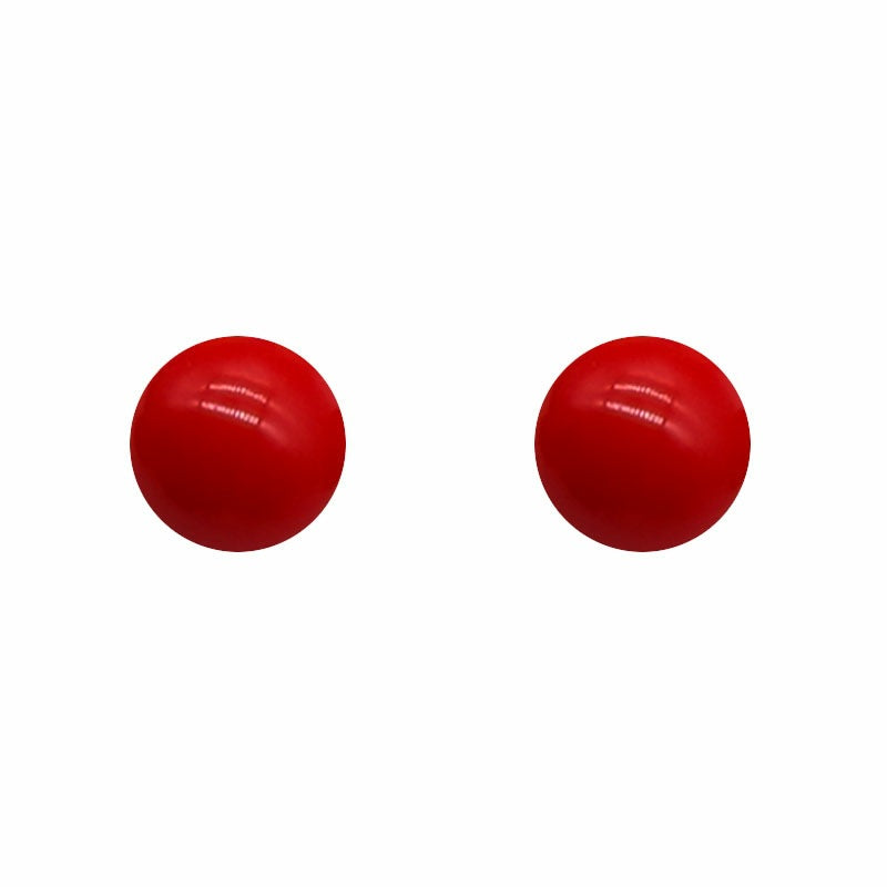 Fun Cute Round Resin Geometric Ear Earrings