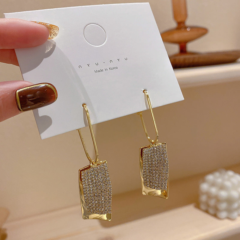 Women's Needle Elegant Long Tassel Thin Effect Earrings