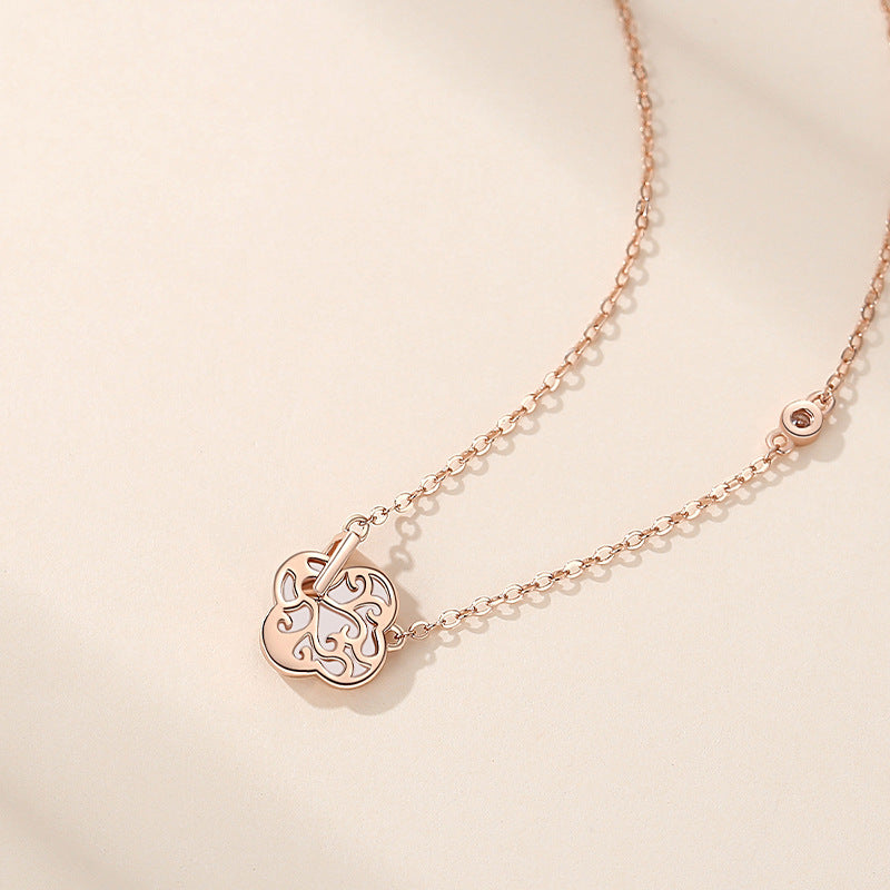 Women's Sier Niche Design Fritillary Versatile Necklaces