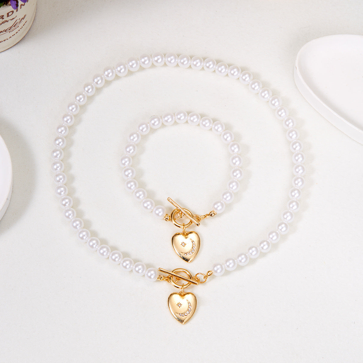 Pearl Set Female Niche High Sense Necklaces