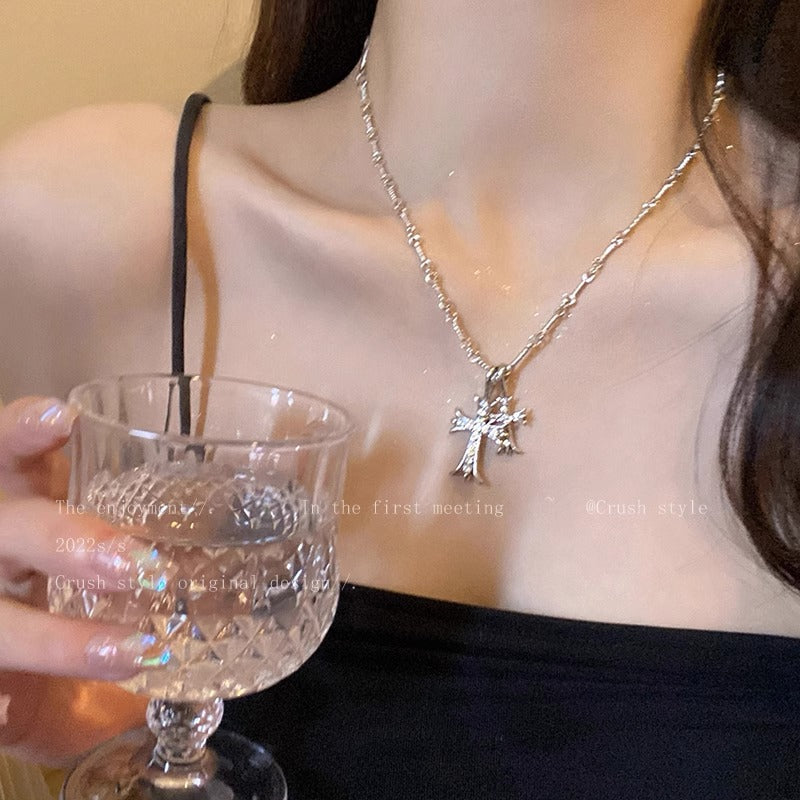 Cross Long For Light Luxury Minority Necklaces