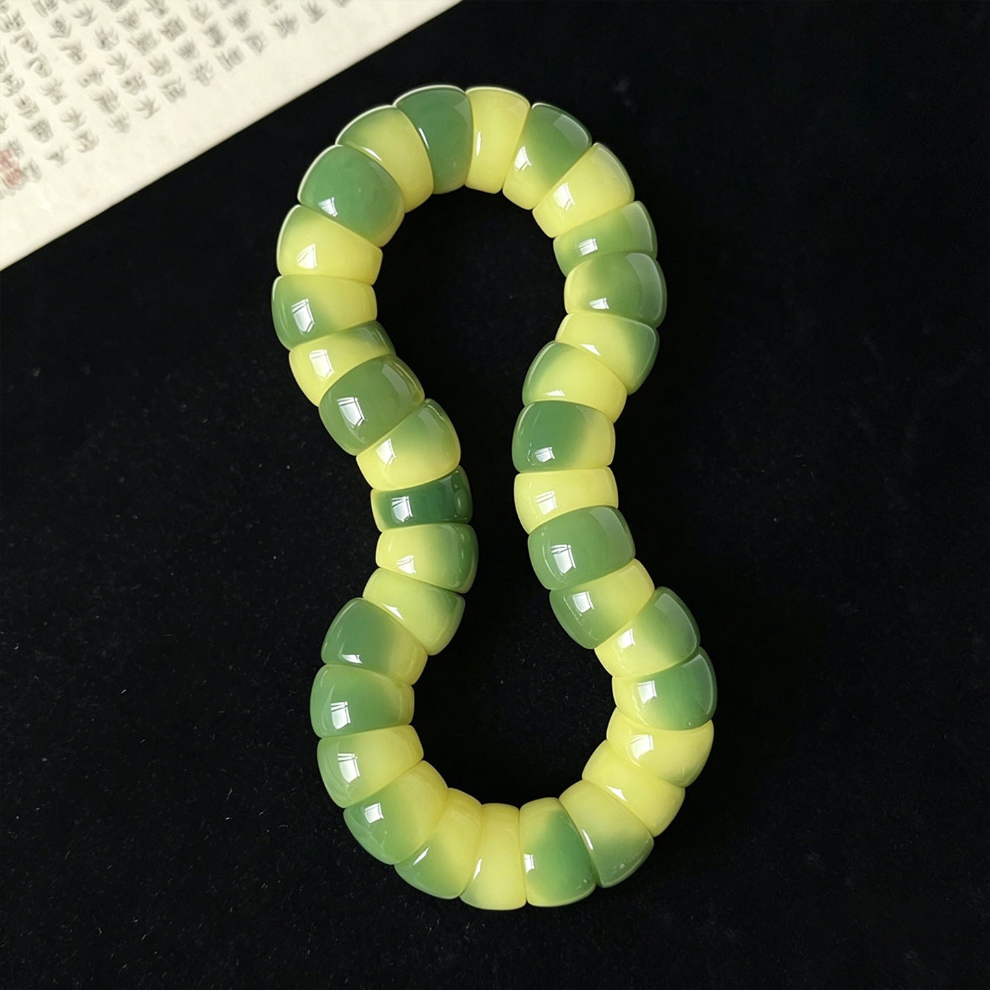 Women's & Men's Jade Bodhi Root Green Floating Flower Bracelet