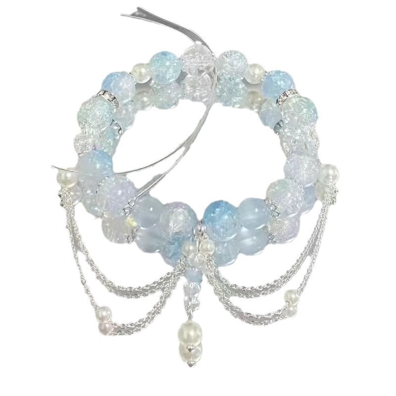 Novel Fishtail Tassel Butterfly Design High Sense Simple Light Bracelets