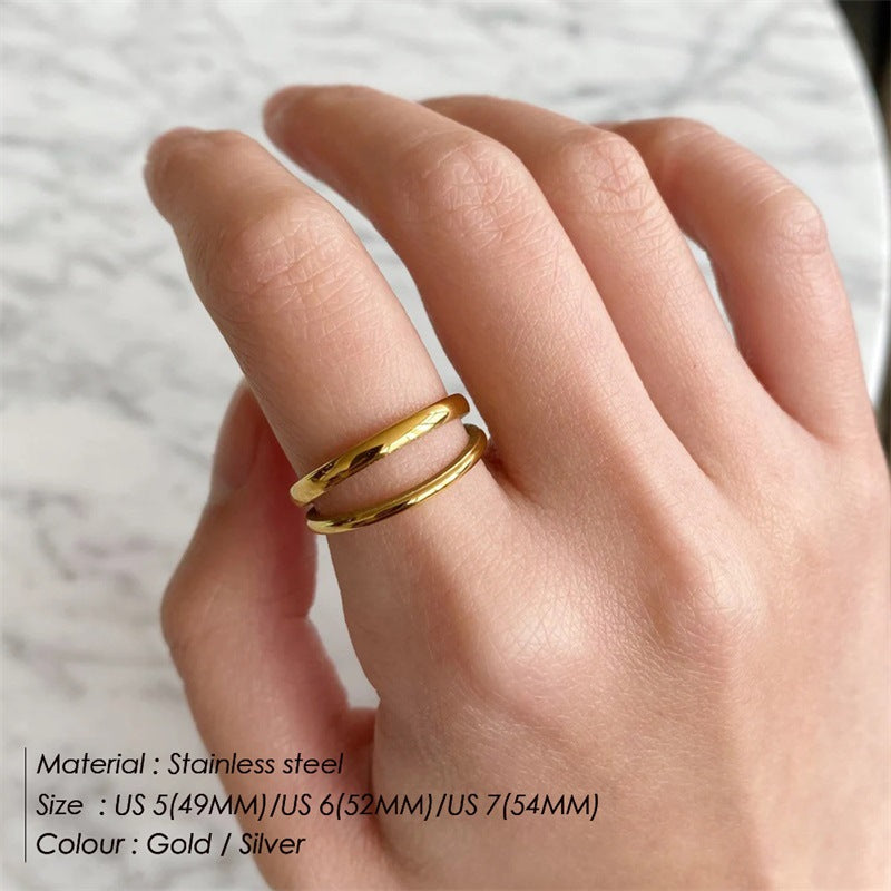 Retro Simple Fashion Open Female Adjustable Rings