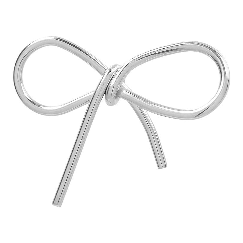 Steel Titanium No Fading Bow Gold Pendants