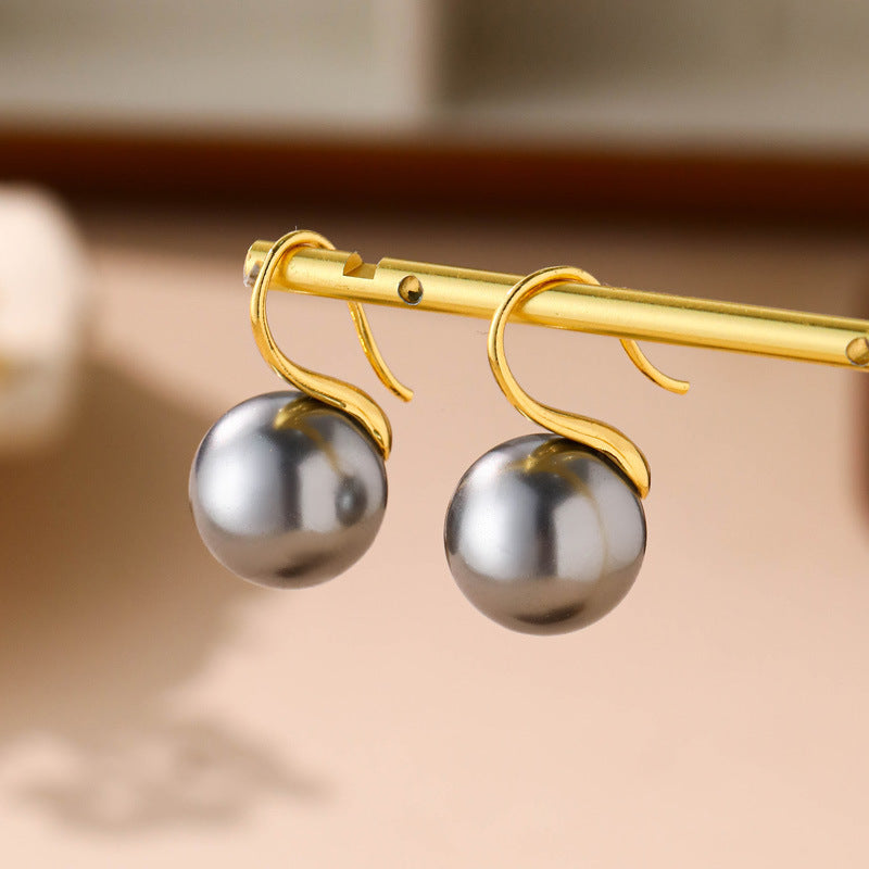 Women's Style All Match Pearl High Heels Earrings