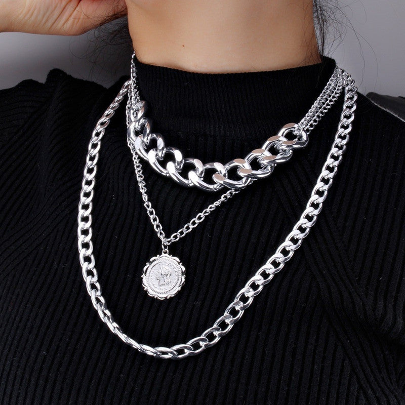 Women's Ornament Exaggerated Personalized Chain Sweater Simple Necklaces