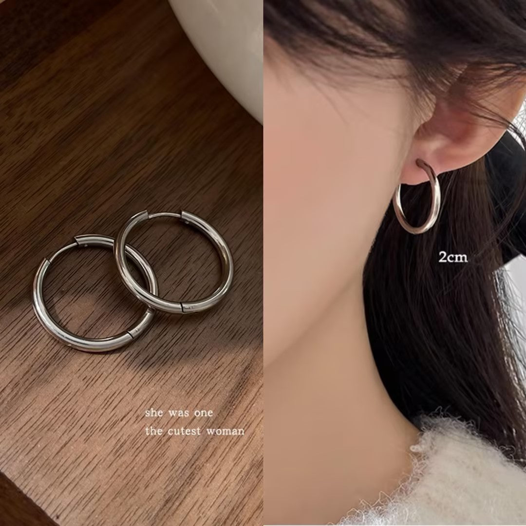 Women's Simple Ear Clip Sterling Sier High-grade Quality Earrings