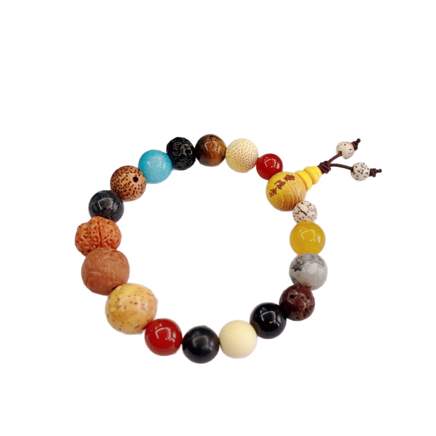 Prayer Beads White Jade Beaded Seed Female Male Crafts Bracelet