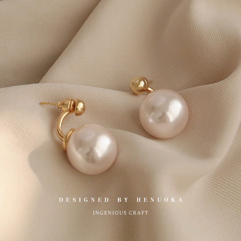 Women's Sier Pin Korean Style High Sense Special Earrings