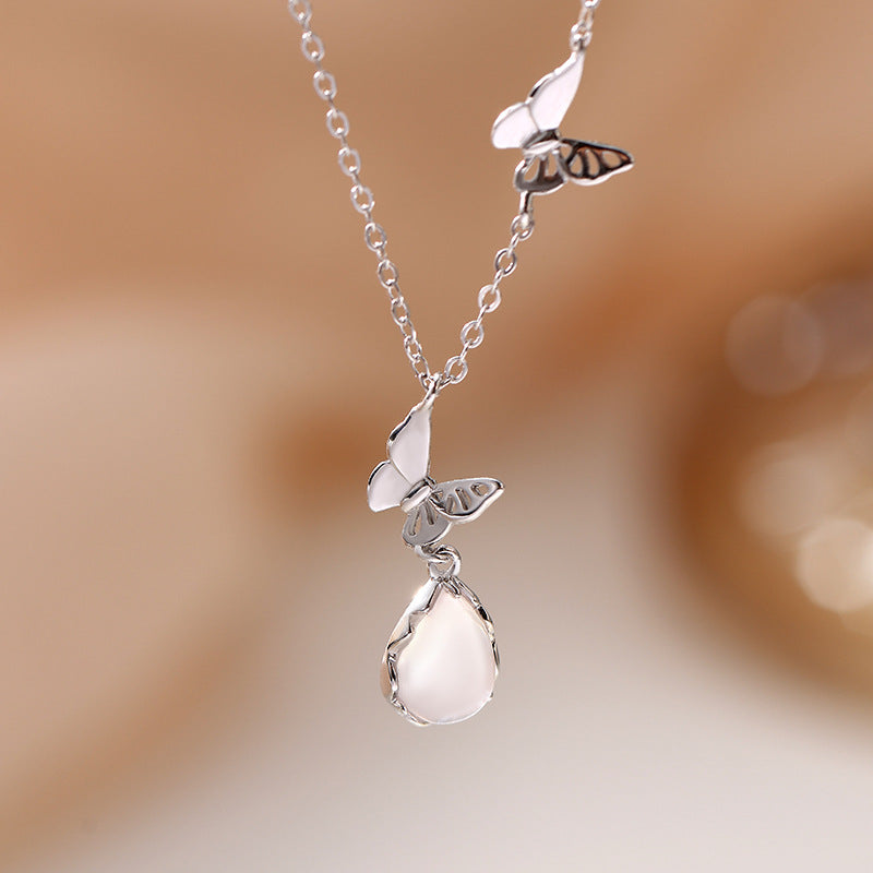 Female Korean Version Of Style Ross Quartz Clavicle Pendants