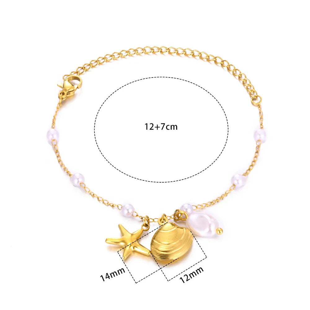 Women's Ocean Beach Series Shell Starfish For Rings