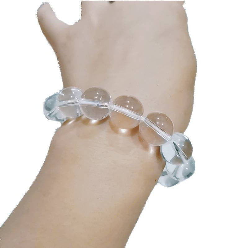 Imitation White Crystal Transparent Beads Ice Bracelet