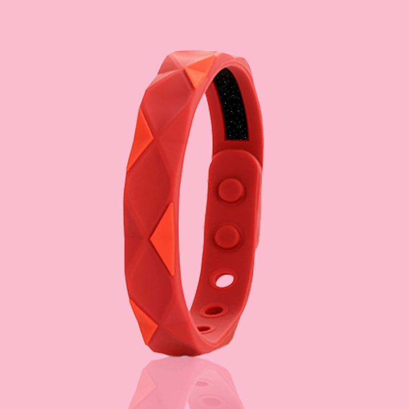 Women's & Men's Rhombus Anion Basketball Sports Waterproof Silicone Bracelet