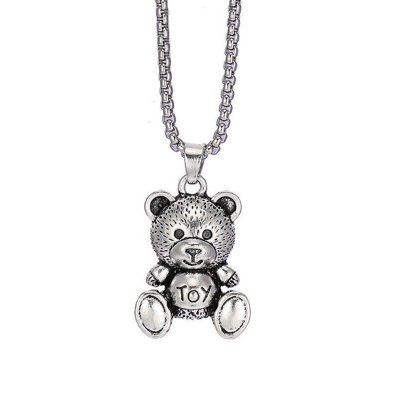 Women's Trendy Hip Hop Rabbit Disco Versatile Personality Necklaces