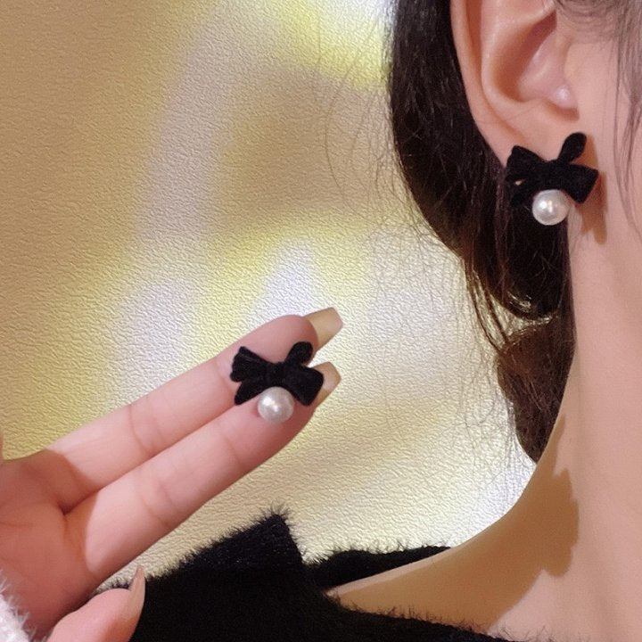 Women's Sier Pin Korean Style High Sense Special Earrings
