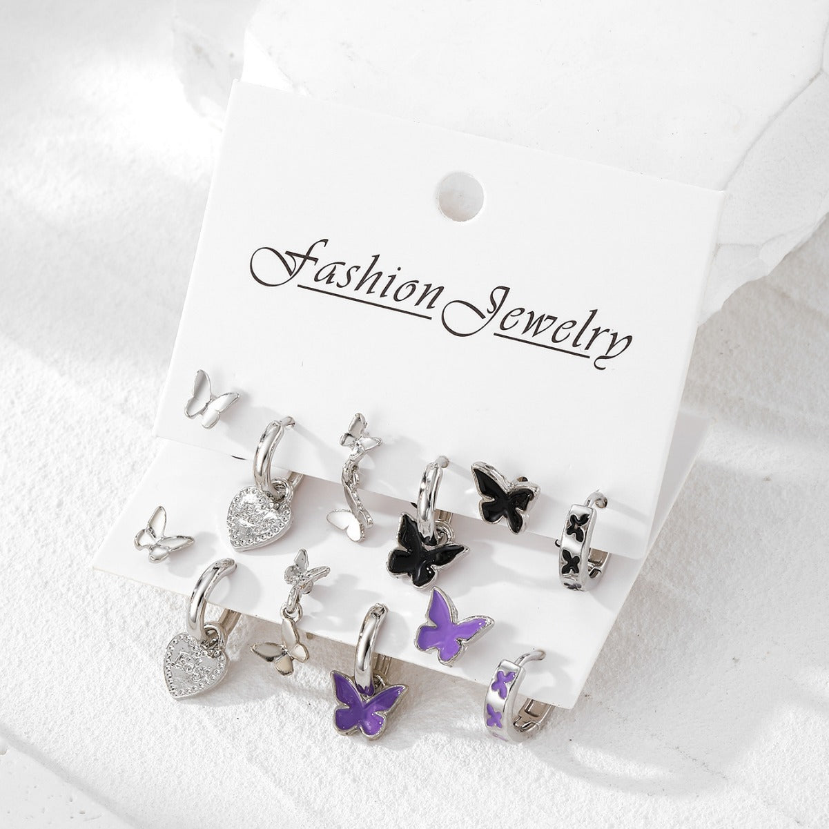 Clip Fresh Sweet Metal Alloy Suit Earrings