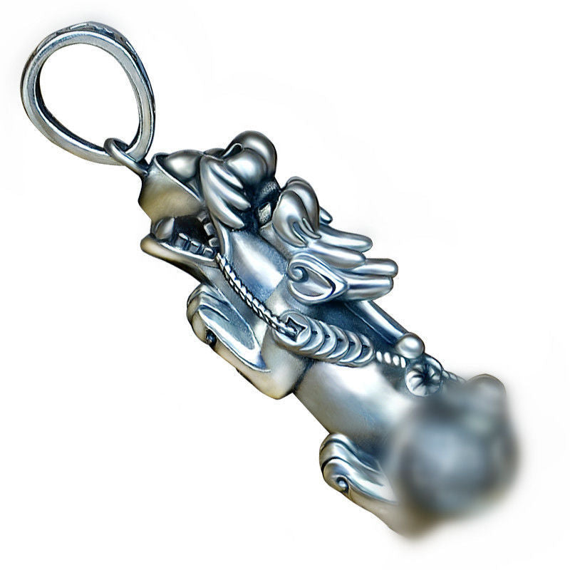 Men's Sier Pi Retro Life Simple Fashion Pendants